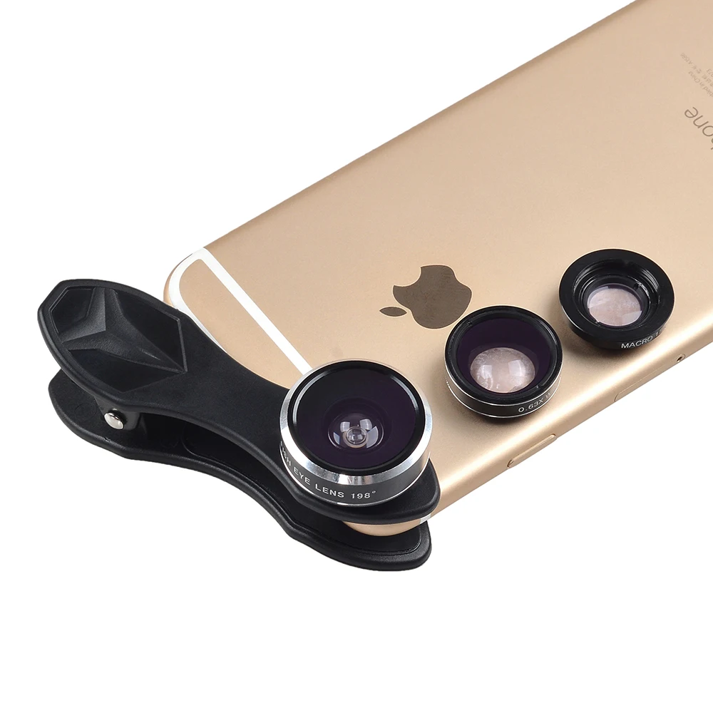 Phone Lens 12X Telephoto Zoom Lentes Telescope Tripod Holder Fisheye Wide Angle Macro Lenses Microscope For Huawei P7 P8 Lite P9 mobile phone camera lens