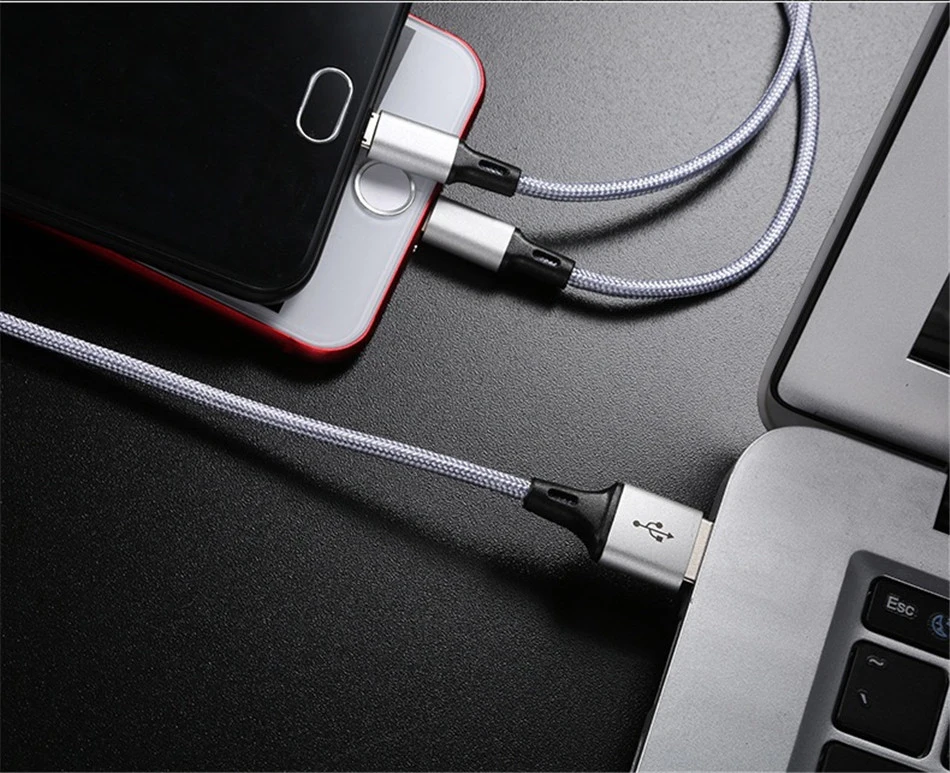 ACCEZZ 3 в 1 Usb зарядный кабель для IPhone X XS MAX Micro usb type C зарядный шнур для Xiaomi Redmi Note 4 samsung зарядный кабель