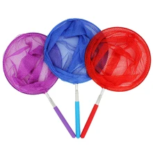 Красочная телескопическая сетка-бабочка, выдвижная, 34 дюйма, нескользящая ручка, Kis, игрушки для ловли жуки насекомые, рыболовная сеть, игрушки, забавные подарки