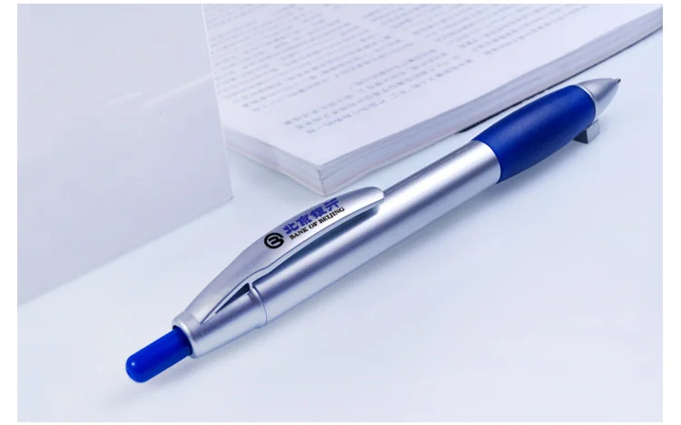 200 шт./лот Серебряная ручка с заказным логотипом ручка с резиновой вставкой, разные цвета шариковая ручка для письма stylo