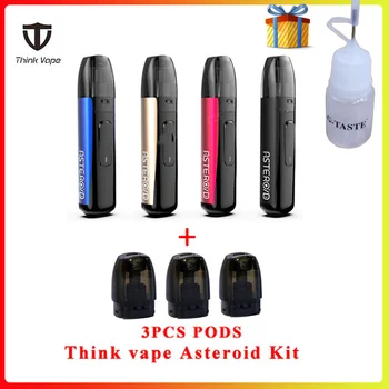 

E cigarette Think vape Asteroid Kit built-in 420mah battery Pod System Vape Kit with 3pcs 1.5ml cartridges vs Justfog minifit