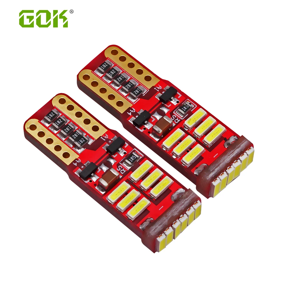 

4pcs T10 led canbus 18SMD 4014 led White t10 led Car Side Wedge Light Bulb Error Free Auto Car clearance light External Light
