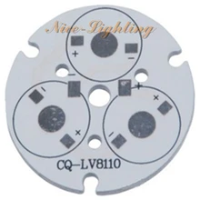 Анодированная печатная плата отличного качества 3 Вт диаметром 45 мм, светодиодный алюминиевый базовый лист, высокомощный светодиодный теплоотвод