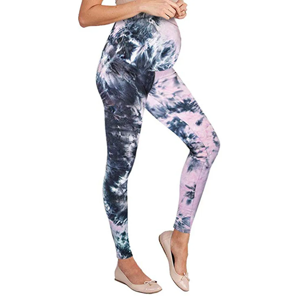 

Women's Maternity tights pregnancy Seamless Printing Pants Stretch maternity pants Trousers pregnant clothes
