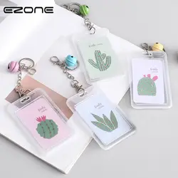 EZONE прозрачный Банк Кредит держатель для карт Card Case мультфильм животных кактус карты Сумки хорошее качество канцелярские Материал Эсколар