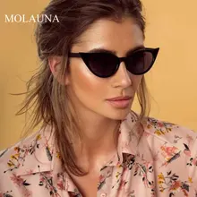 MOLAUNA Small Cat Eye Sunglasses Women Brand Designer Fashion Sun Glasses Black Flat Top Female Glasses Oculos De Sol Eyewear MOLAUNA Small Cat Eye Sunglasses Women Brand Designer Fashion Sun Glasses Black Flat Top Female Glasses Oculos De Sol Eyewear