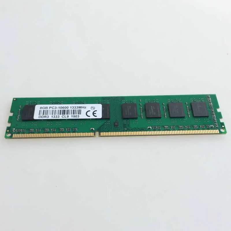 

NEW 8GB DDR3 PC3-10600 1333mhz Desktop Memory For AMD Intel Desktop Ram Memory 8G 1333MHZ 240-pin CL9.