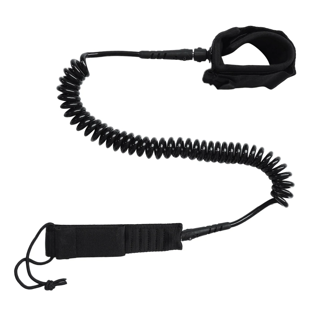

Durable 10ft 7mm Surf Board Coiled SUP Leash Stand UP Paddle Board SUP Longboard Surfboard Ankle Leash Surfing Accessories