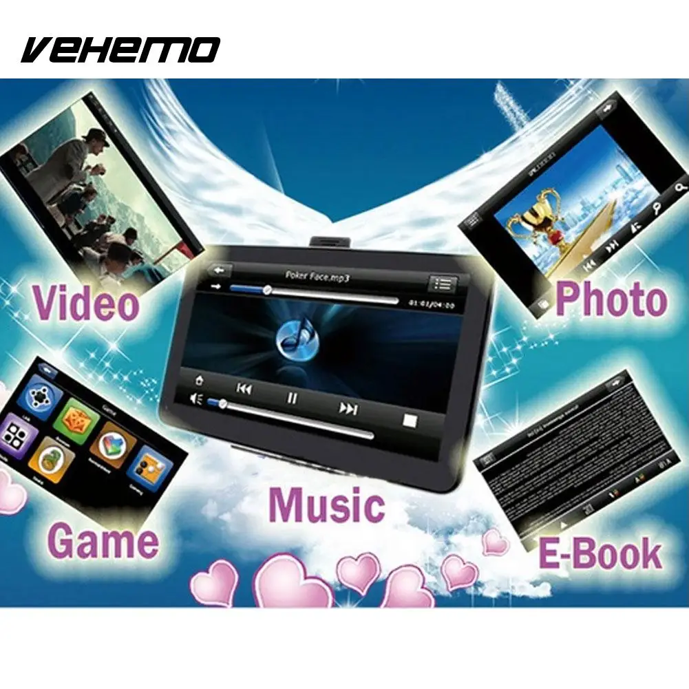 

2018 Car GPS Navigator Smart MP4 Player WinCE 6.0 Car Navigation Premium Motor Navigation Player Automobile