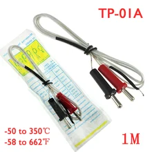K-tipo sensor termopar sonda digital tester 100cm 1 m fio temperatura de medição 1.4cm interface sensor de temperatura