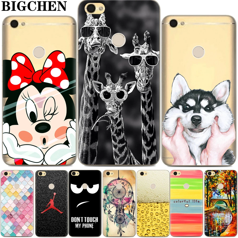 

BIGCHEN For Xiaomi Redmi Note 5A Case Shell Cover Pattern Painted Soft TPU Silicone Protector Case for Redmi Note 5A Cases