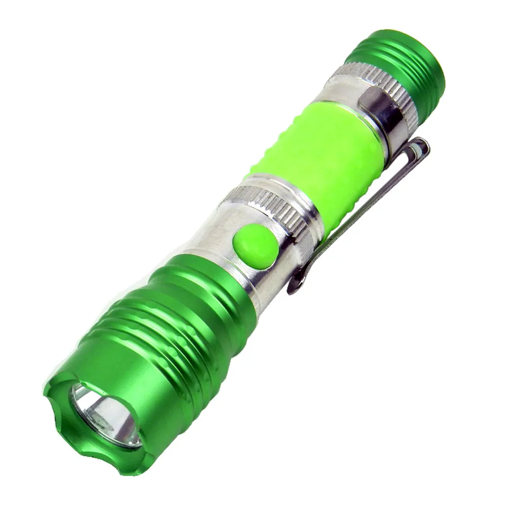 Perfect Mini Portable Supper Bright Flashlight Waterproof Pocket LED Flashlights Solid Construction Anti-roll  Life Waterproof Strap #DX 6