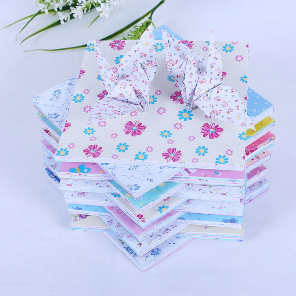 JAPANESE 100 pcs Sakura Square Folding ORIGAMI CHIYOGAMI CRAFT PAPER 4 Patterns