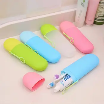 

Portable Travel Toothpaste Toothbrush Holder Cap Case Household Storage Cup Outdoor Holder Bathroom Accessories