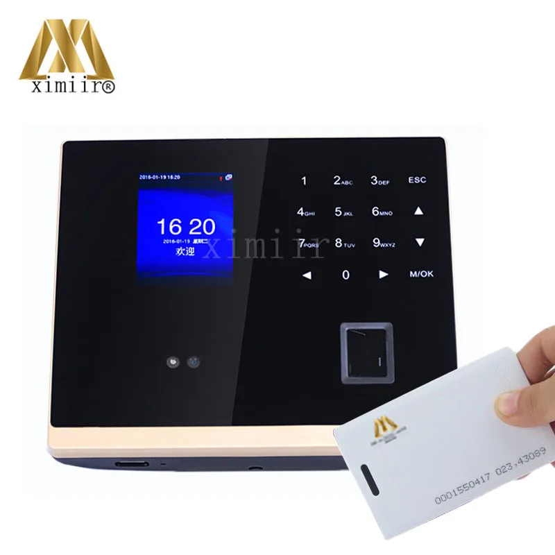 

Biometric touch screen with infrared camera GM500 face time attendance and access control with fingerprint reader ID card reader