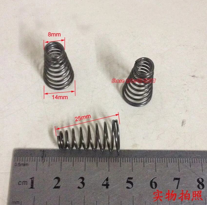 Коническая катушка из стали 1 0*8 и 14*25 мм 10 шт. коническая спиральная пружина 0 |