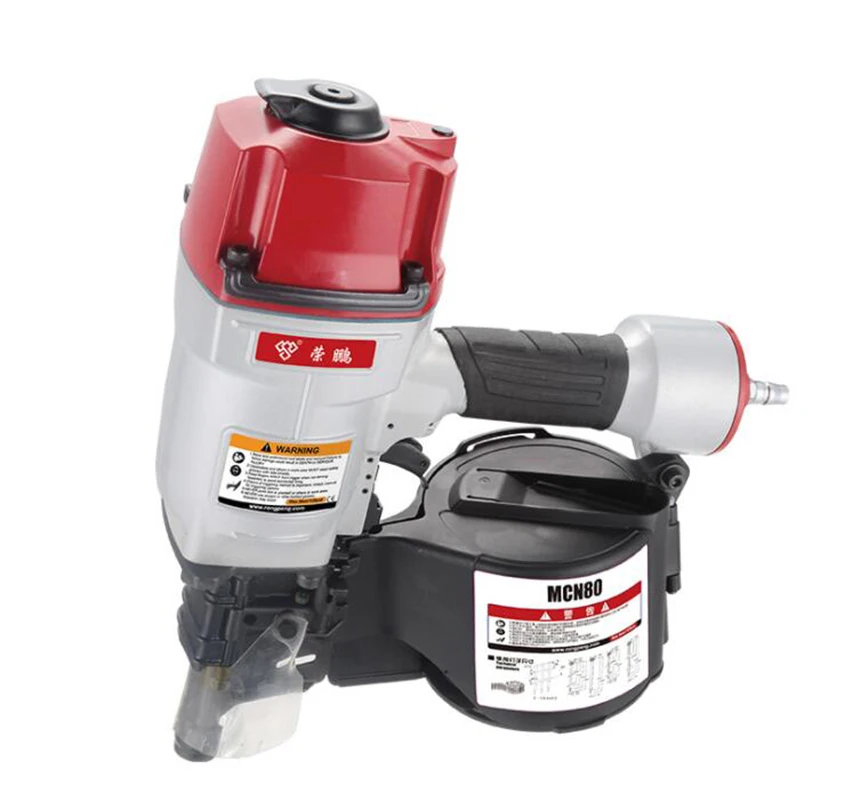 High Quality MCN80 Industrial Pneumatic Coil Nailer Tool Air Nailing
