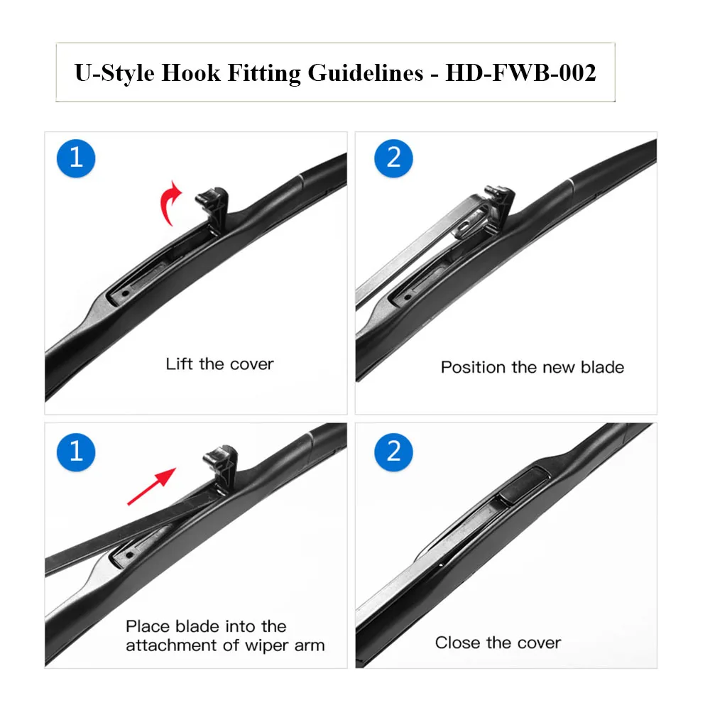 HODDE Wiper Blade for AUDI A3 8L 8P 8V Wiper Blades 1996 2002 2003 2004 2005 2006 2007 2008 2009