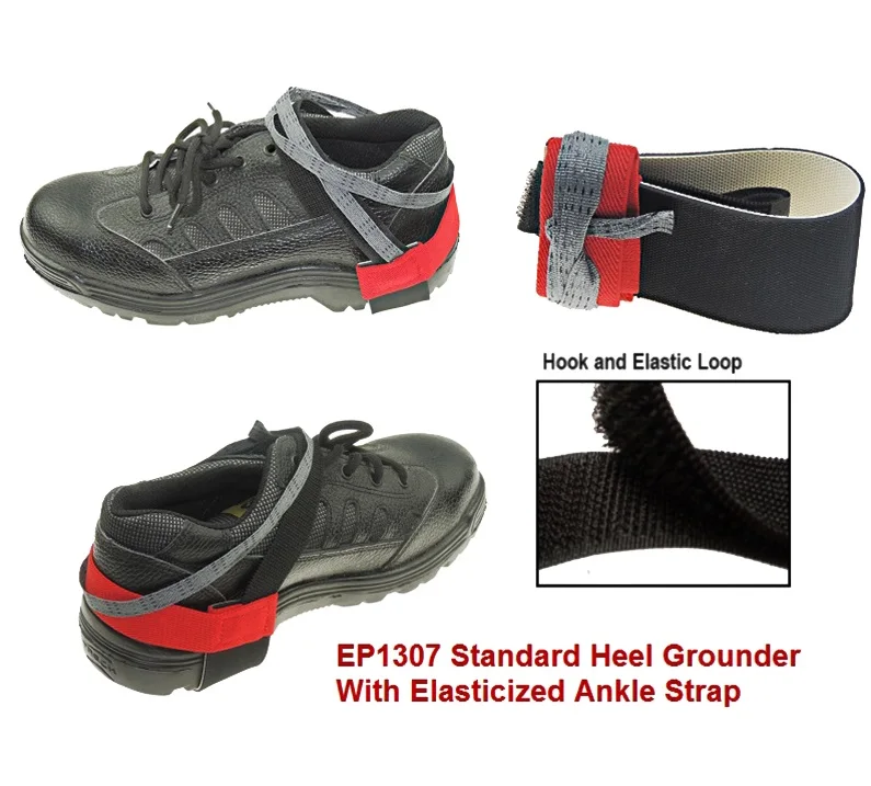 Антистатические ESD Регулируемый ножной ремень пятки электронный разряд ремень безопасности заземления ремень ESD пяточный ремень для обуви - Цвет: EP1307