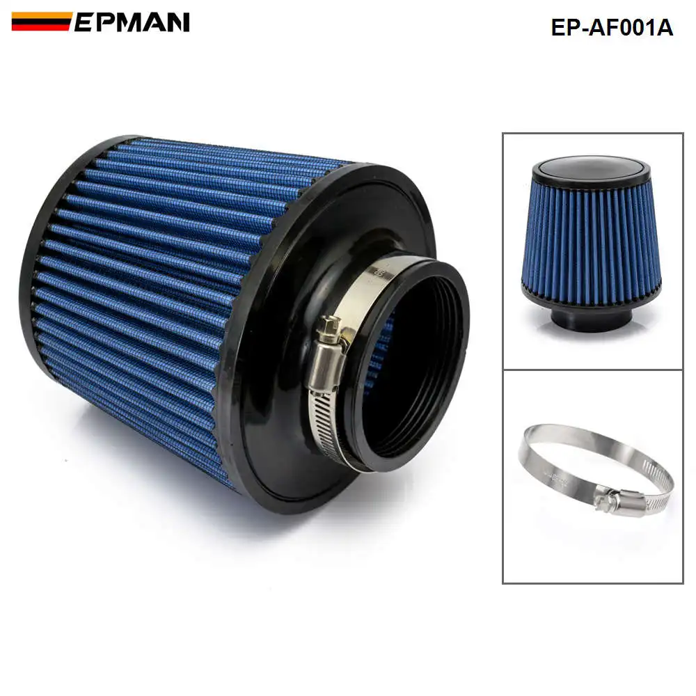 EPMAN воздухозаборный фильтр " 76 мм Высота высокая производительность конуса подачи холодного воздуха для Cherokee 84-05 EP-AF001A