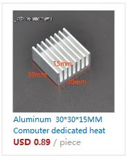 10 шт. 100*35*10 мм радиатор охлаждения ребра алюминиевый радиатор для светодиодный, мощность IC транзистор, модуль управления воспроизведением 100x35x10 мм