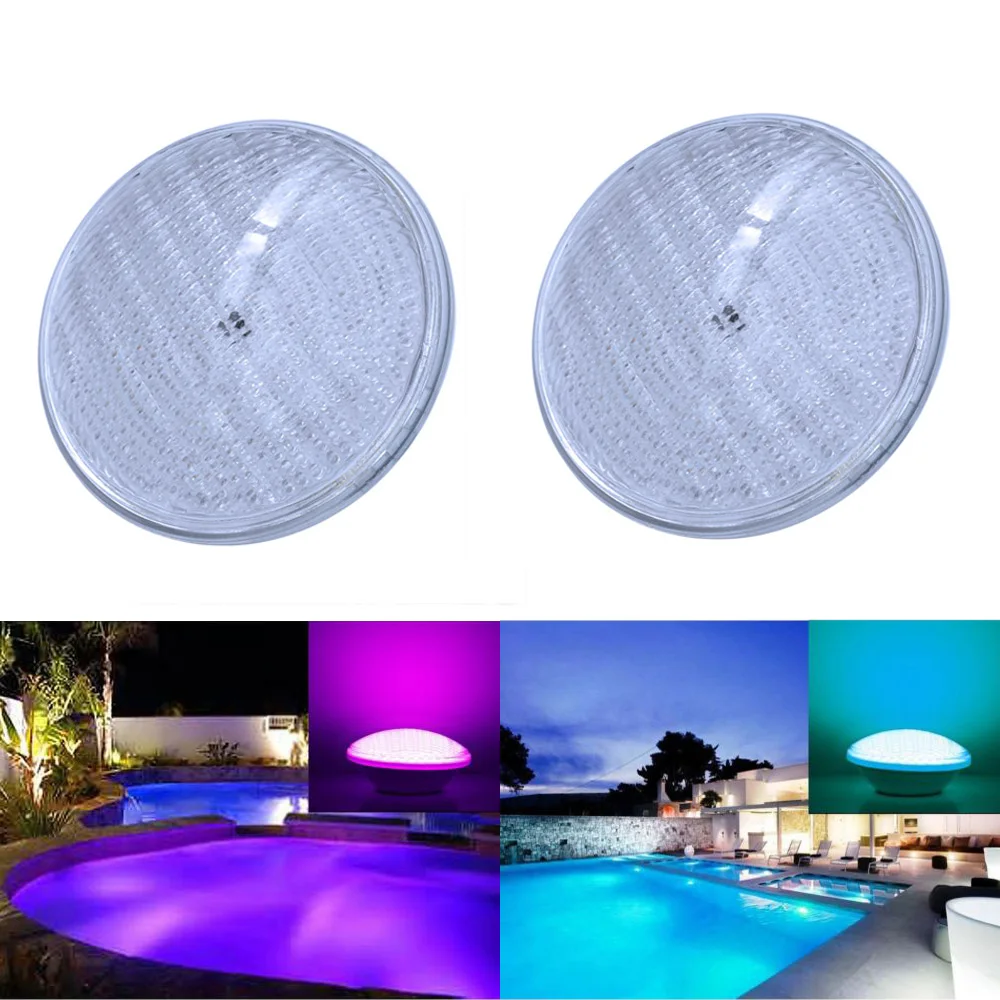 2pcs/lot Led pond lights underwater 40W RGB PAR56 12V Swimming Pool