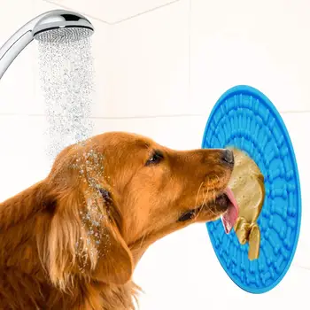 

Dog Feeding Lick Mat pet dog feeder bowl for Bath Distraction Easy Grooming in Shower Tub Sink Toy Pet Washing Dog Accessories
