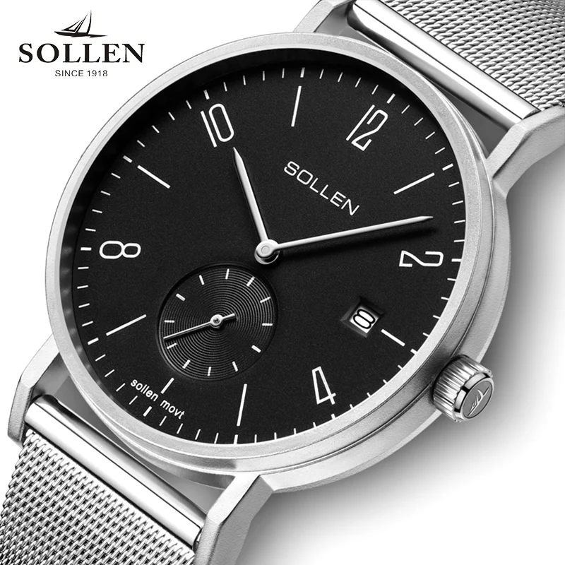 Здесь продается   zegarki meskie Quartz Watch Luxury Top Brand Mesh Stainless Steelwaterproof date men wristwatches  Часы