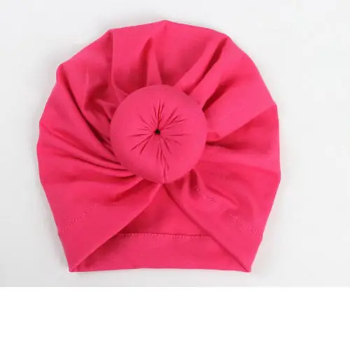 

Toddler Infant Baby Kids Cotton Turban Knot Solid Color Bunny Ear Hat Head Wrap Headband