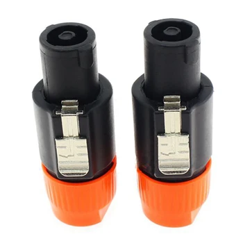 

50pcs Professional 4 Pin Speaker Adapter NL4FC 4 Pin XLR Audio Plug