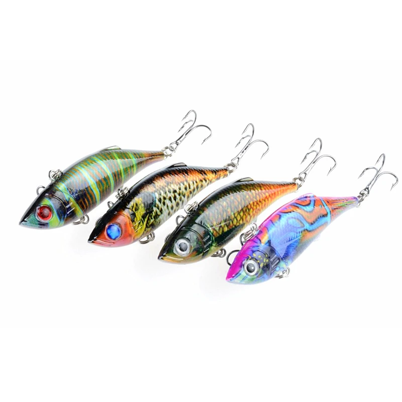 New Products 12g 8cm Camouflage Paint Fishing Lure 3D Eyes VIb Fishing