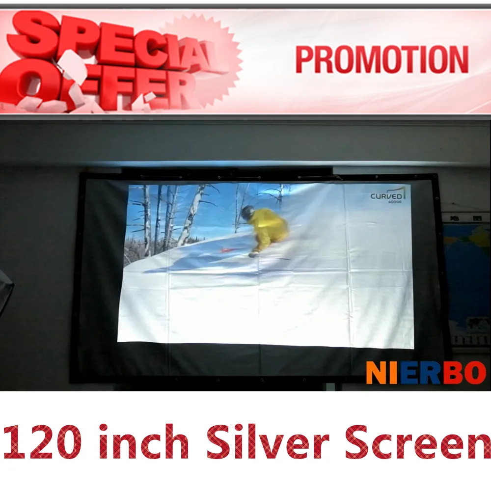 120 inches Metal projector Screen Factory Promotions! high quality