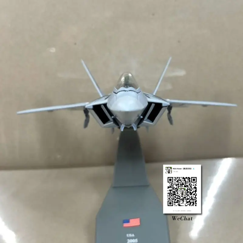 AMER 1/100 масштаб военная модель игрушки USAF F-22 Raptor Stealth Fighter литой металлический самолет модель игрушки для сбора/подарка