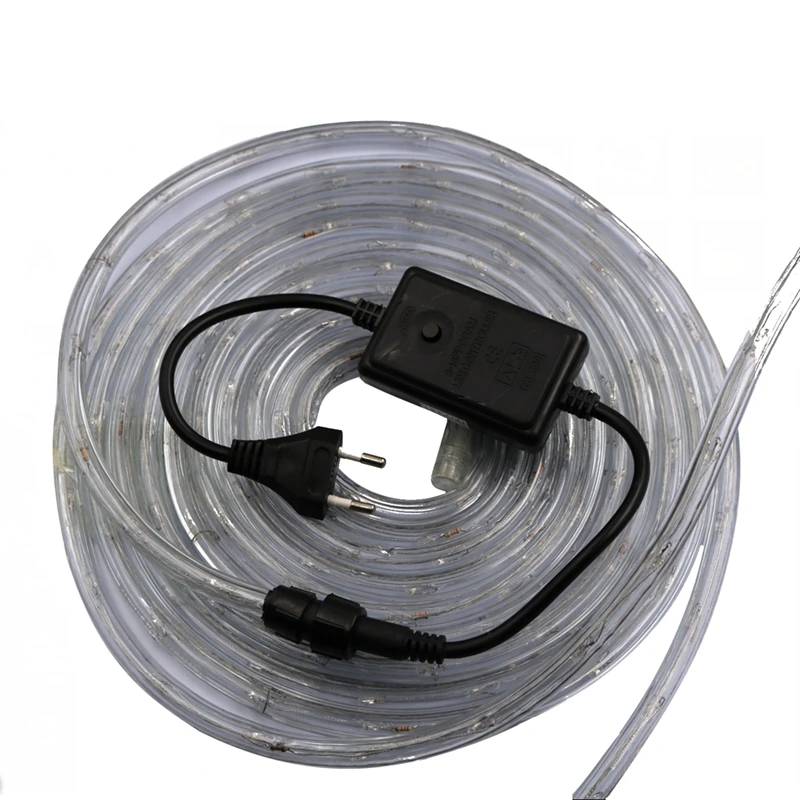 8 Modes Rainbow Tube Fairy String Light Garland Outdoor String Lights With EU Plug 220V For Christmas Festival Party Decoration 8 Modes Rainbow Tube Fairy String Light Garland Outdoor String Lights With EU Plug 220V For Christmas Festival Party Decoration