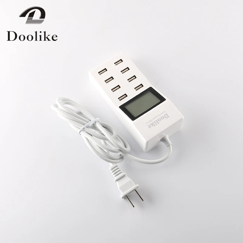 2016 Hot selling Doolike Mobile phone usb charger adapter 8 ports smart charger EU plug UK US