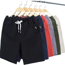 Для мужчин хлопок Фирменная Новинка однотонные модные на лето и весну подростков взрослых человек Спортивные Повседневные Шорты
