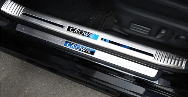 It is suitable 15-18 for TOYOTA new crown threshold bar, 14 generation of new crown decoration, welcome step pedal decoration.