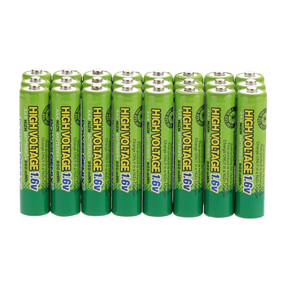 20 pcs High Voltage 1.6V 2500mWh 2A NiZn Rechargeable Battery AA Ni Zn Batteries for High Drain