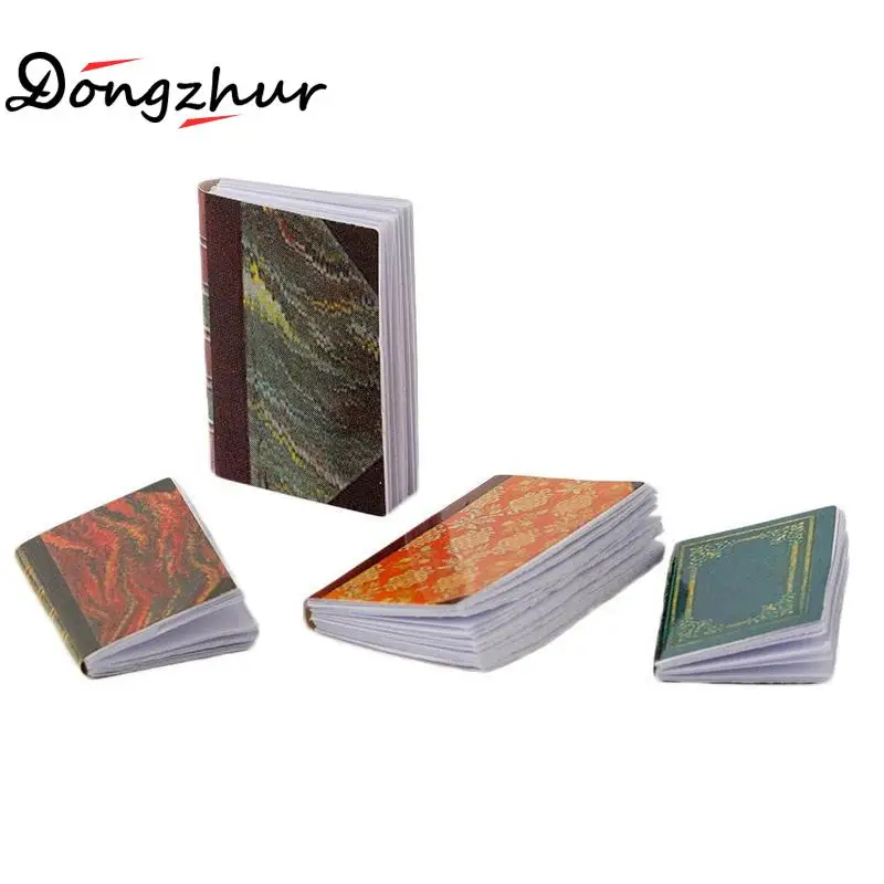 4pcs//set 1//12 Dollhouse Miniature Mini Books Model Furniture Accessories P1KB