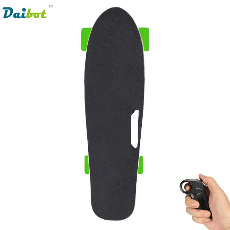 New 4 Wheel Electric Skateboard Hub Motor Wireless Remote Controller  Children's Scooter Small Fish Plate Skate Board For Kids - Electric  Scooters - AliExpress
