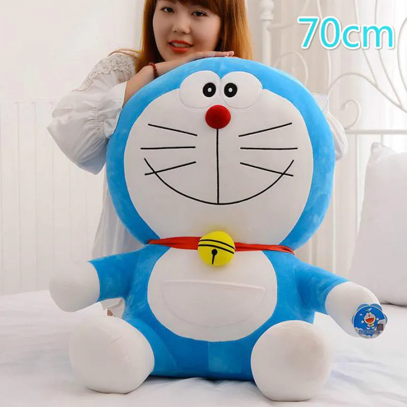 70cm Doraemon Kawaii Cartoon Soft Doll Stuffed Plush Animal Toy For