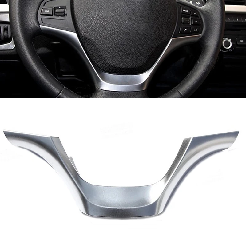 

Chrome ABS steering wheel trim decorative frame sequins cover sticker car accessories for BMW 1 3 Series F20 F30 F34 118i 328i