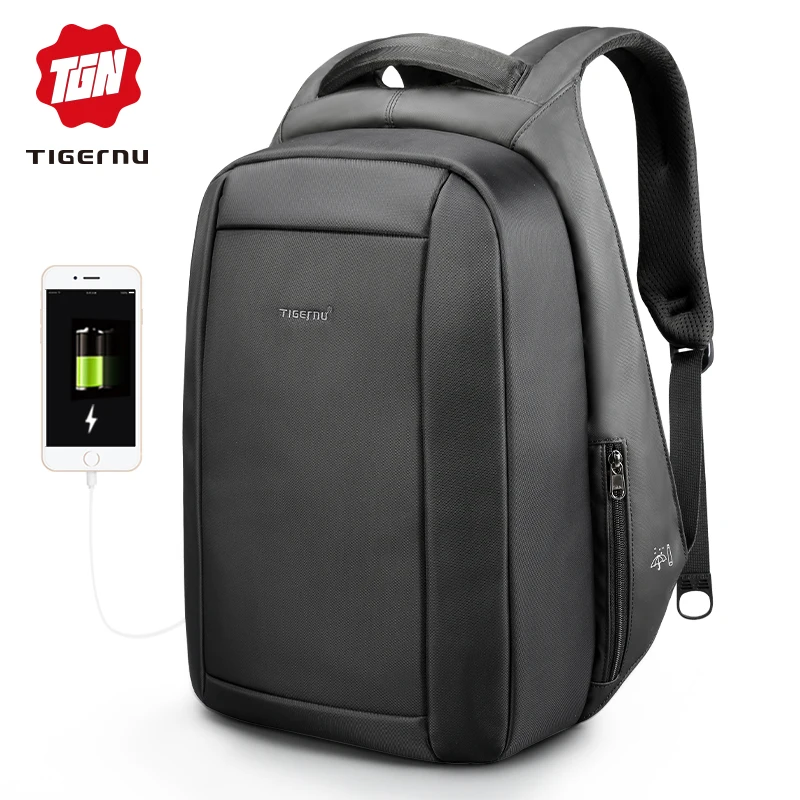 Tigernu Wasserdichte Anti Diebstahl Männlichen Mochila 15,6 zoll Laptop Rucksack Männer USB Rucksäcke Schule taschen Bagpack für jugendliche reisetasche Preise