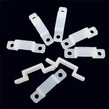 

20PCS New Soft Light Clamp Retaining Clips ABS Fixer Clip With Screw for 3528 RGB LED Strip light LED Clips 8/10/12mm