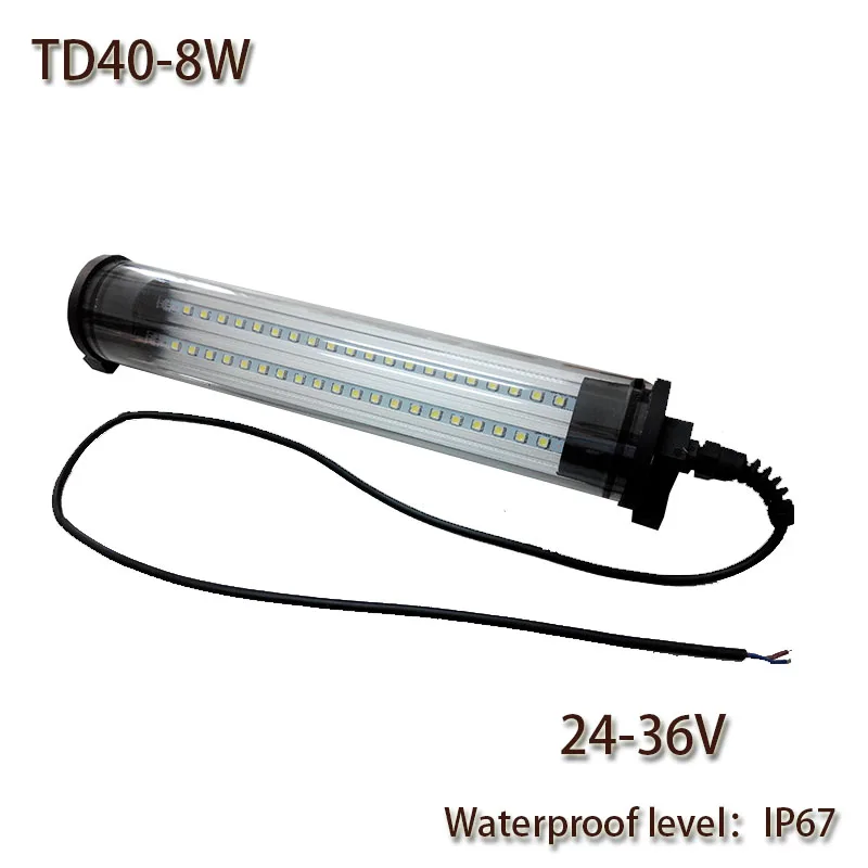 

HNTD 8W AC 24V Led Work Light Waterproof IP67 Explosion-proof TD40 LED Panel Light for CNC Machine Tools Free shipping