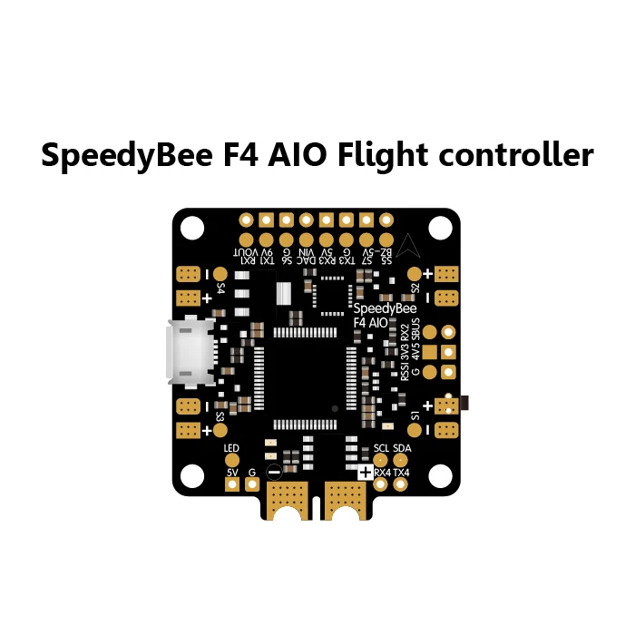 Контроллер полета SpeedyBee F4 AIO встроенный Bluetooth чип Betaflight OSD/SpeedyBee UART Dapter|Детали и