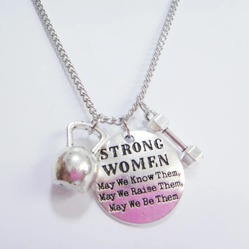 Ожерелье для мамы ожерелье &quotStrong WOMEN CAN we know /raise/be HIM&quot спортивные украшения