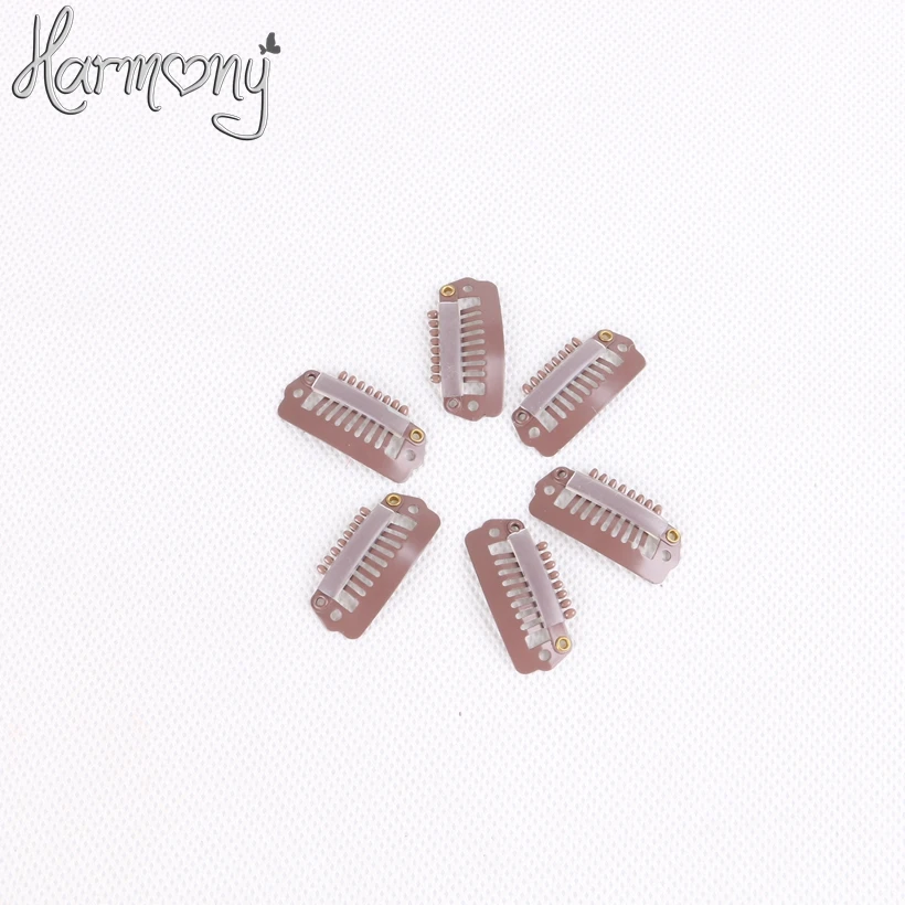 Harmony в наличии наращивание волос заколки/2 8 см с 6 зубов 100 шт. упаковке 5