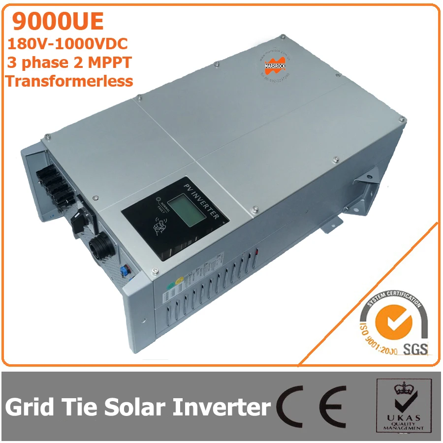 9000W 180V 1000VDC Three Phase Transformerless Solar Grid Tie Inverter