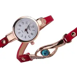 Montre femme 2018 модные роскошные Для женщин Diamond Обёрточная бумага вокруг Leatheroid кварцевые наручные часы винтажные элегантные женские часы